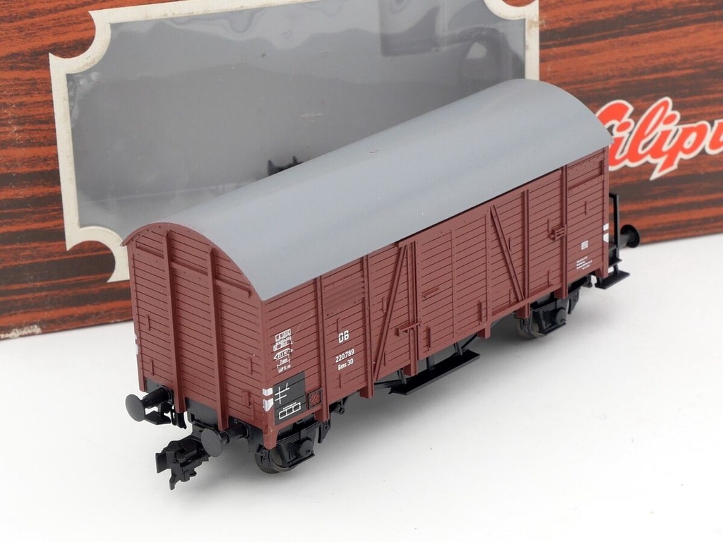 Liliput 253 07 - Wagon Marchandises couvert - Deutsche Reichbahn - HO  (Boîtage abîmé) 