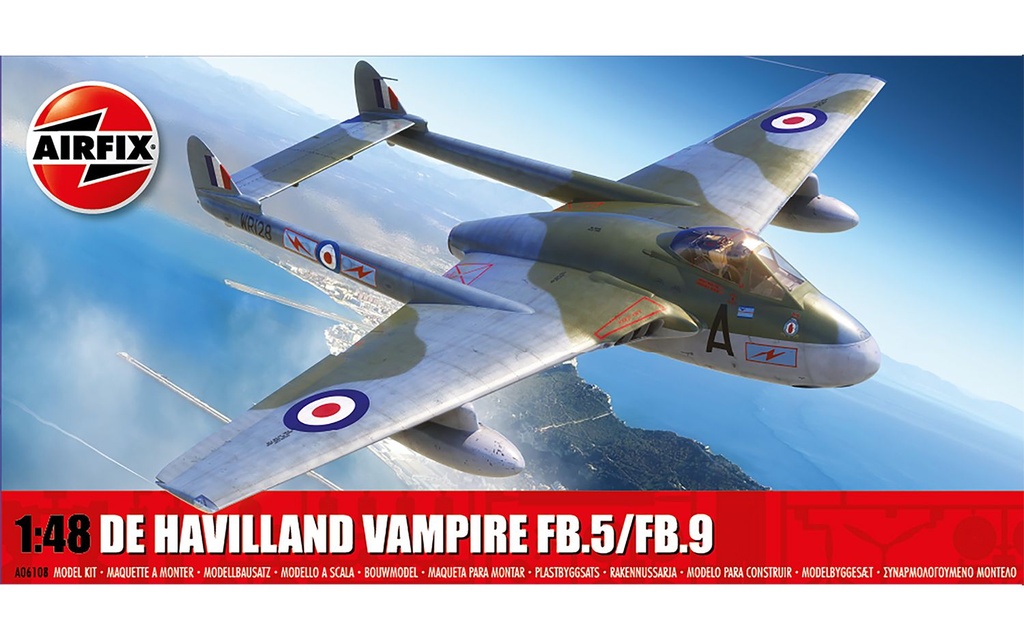 Airfix - De Havilland Vampire FB.5/FB.9 - 1/48