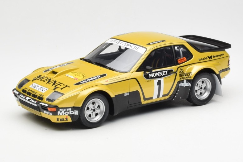 OttOmobile - Porsche 924 Carrera GT Gr.4  - Rallye Hessen 1981 - #1 - Jaune et Noire - 1/18