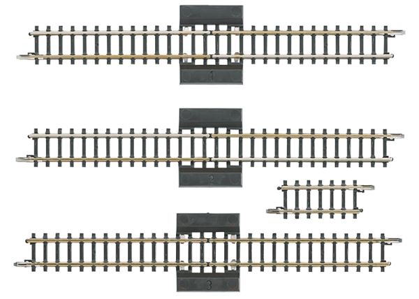 Mini-Club 8993 - Set de rails pour boucle de retournement - (3 voies de séparation 110 mm - 1 voie droite 25 mm) - Z  