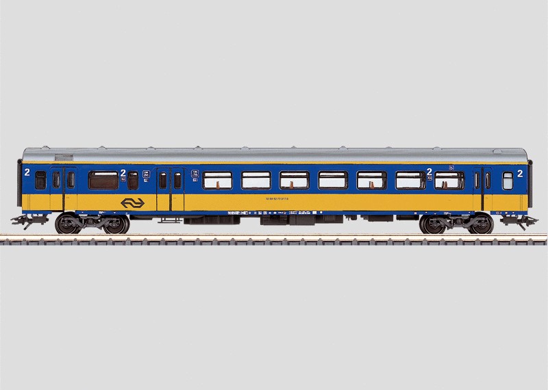 Märklin 4265 - Voiture interurbaine à couloir central de type ICR-B10 - 2ème classe - NS - HO