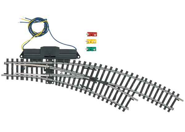 Märklin 2269 - Aiguillage électrique courbe droite Voie K - Courbe extérieure 30° en parallèle 64,6 mm - HO