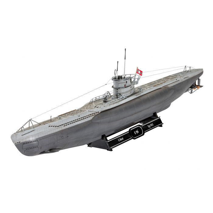 Revell 05675 - Gift Set " Das Boot" Type VII C - U96 - 40th Anniversary - 1/144 - 46.5 cm long - 87 pièces (y compris peinture, colle, et pinceau)