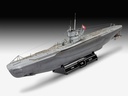 Revell 05675 - Gift Set "Das Boot" Type VII C - U96 - 40th Anniversary - 46.5 cm long - 87 pièces (y compris peinture, colle, et pinceau et poster du film) - 1/144