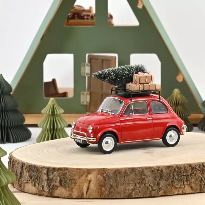 Norev - Fiat 500 L "Red Christmas" - 1968 - 1/18