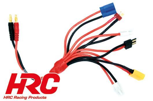 HRC - 9123B3 - Câble de charge multiple (Tamiya, mini Tamiya,TRX, Ultra T, EC5, XT90) 300 mm