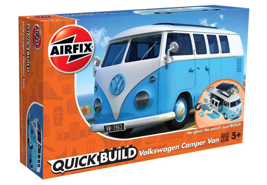 Airfix - VW Camper Van - Blue - QuickBuild