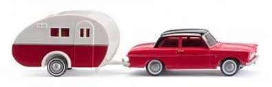 Wiking 020203 - Ford Taunus 12M + Caravane - HO