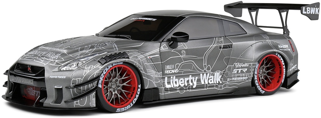 Solido Nissan GT-R (R35) - With LBWK Body Kit Type 2.0 - 2020 - 1/18