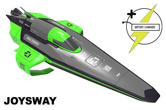 Joysway - Bateau de course électrique - Race Bird Hydrofoil - Longueur env. 540mm - Vitesse: env. 25 Km/h - Complet avec accu Li-Ion 7.4V 900mAh et chargeur (RTR)