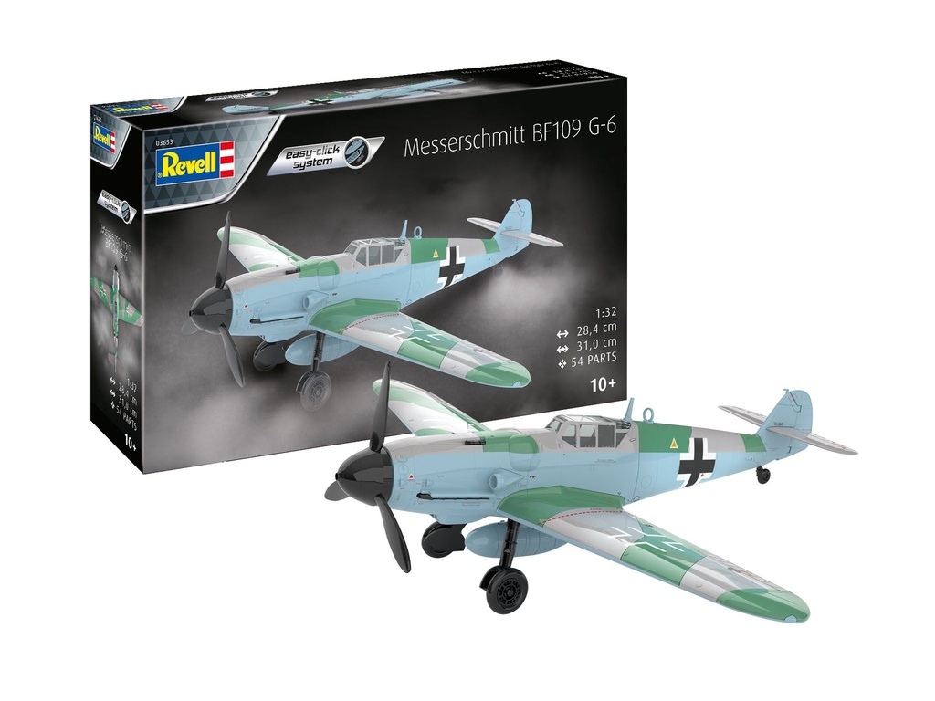 Revell 03653 - Messerschmitt Bf109G-6 - 1/32 - 31 cm envergure - Easyclick