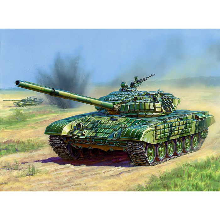 Zvezda 3551 - Char Russe T-72 w/ERA - 29 cm long - 304 pièces - 1/35