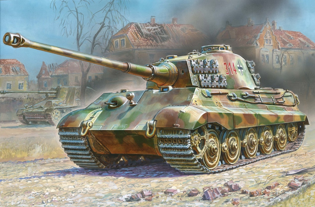 Zvezda 3601 - Char Allemand Tigre Henschel - 1/35