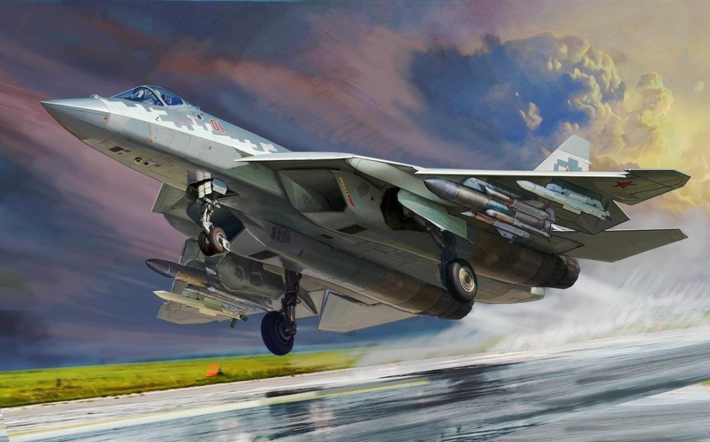 Zvezda 4824 - Avion Russe "Suchoi SU-57" - 1/48