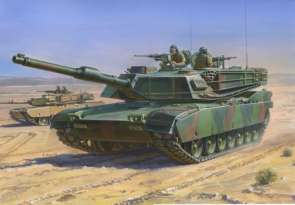Zvezda 7405 - Char Américain Abrams M1 A1 - 1/100