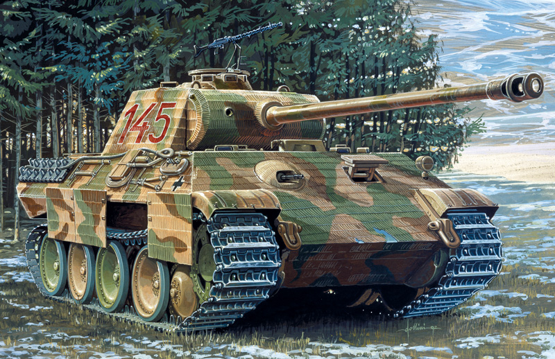 Italeri 270 - Char Sd. Kfz. 171 Panther Ausf. A  - 1/35 (Decals pour 6 versions)