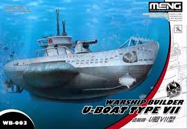 Meng Model - Navire de guerre U-Boat Type VII - Cartoon Model