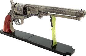 Metal Earth - Wild West Revolver (sur support) - Kit métal 3D