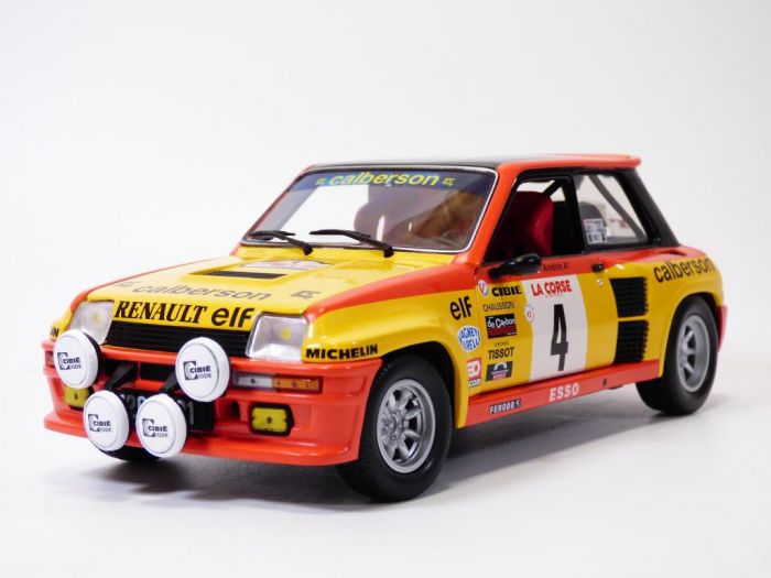 Solido Renault 5 Turbo - #4 - Ragniotti/Andrié - Tour de Corse 1980 - 1/18