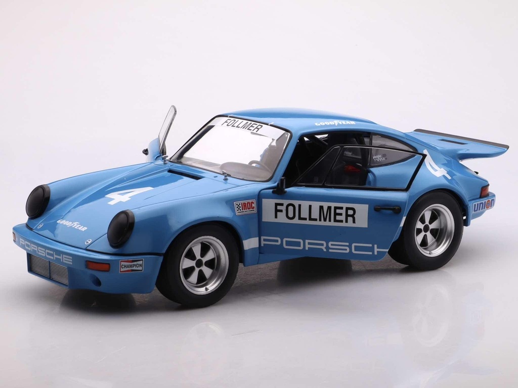 Solido Porsche 911 RS 3.0 - IROC Riverside - #4 "Follmer" - 1974 - 1/18