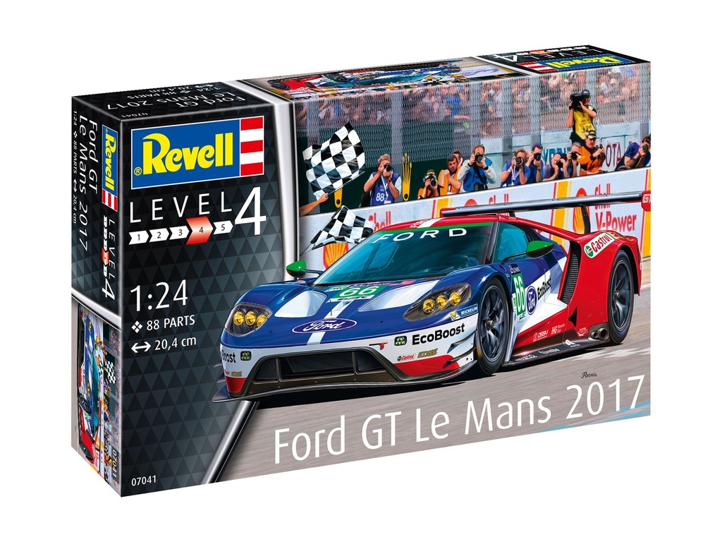 Revell 07041 - Ford GT - Le Mans - 2017 - 1/24 - 20.4 cm long - 88 pièces