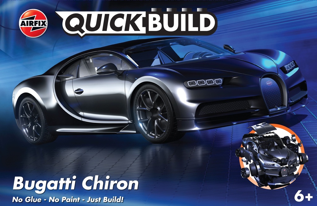 Airfix - Bugatti Chiron - Black - QuickBuild