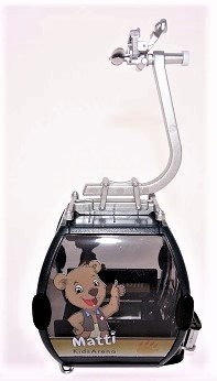 JC 84190-2 - Télécabine Omega IV "Matti " (Andermatt-Sedrun) - anthracite - 1/32