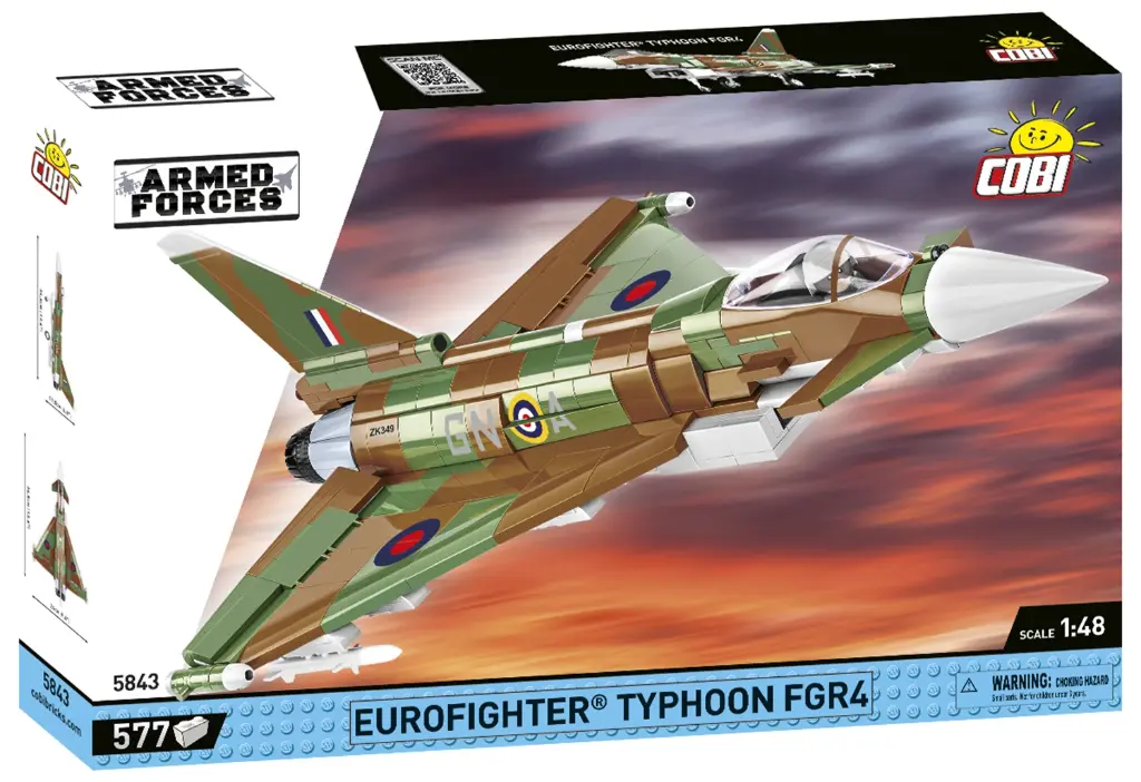 Cobi 05843 - Avion Eurofighter Typhoon FGR4 - 577 pièces - 1/48
