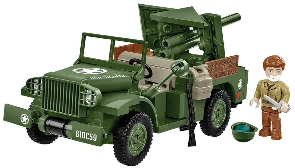 Cobi 03116 - 37mm GMC M6 Fargo 1942 Dodge WC-55 - 230 pièces - 1/35