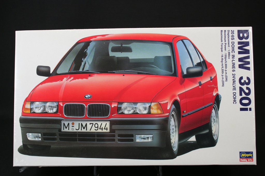 Hasegawa - BMW 320i (20 6S DOHC In-Line 6, 24 Valve Dohc) - 1/24 - Emballage légèrement défraîchi (Occasion vérifiée)