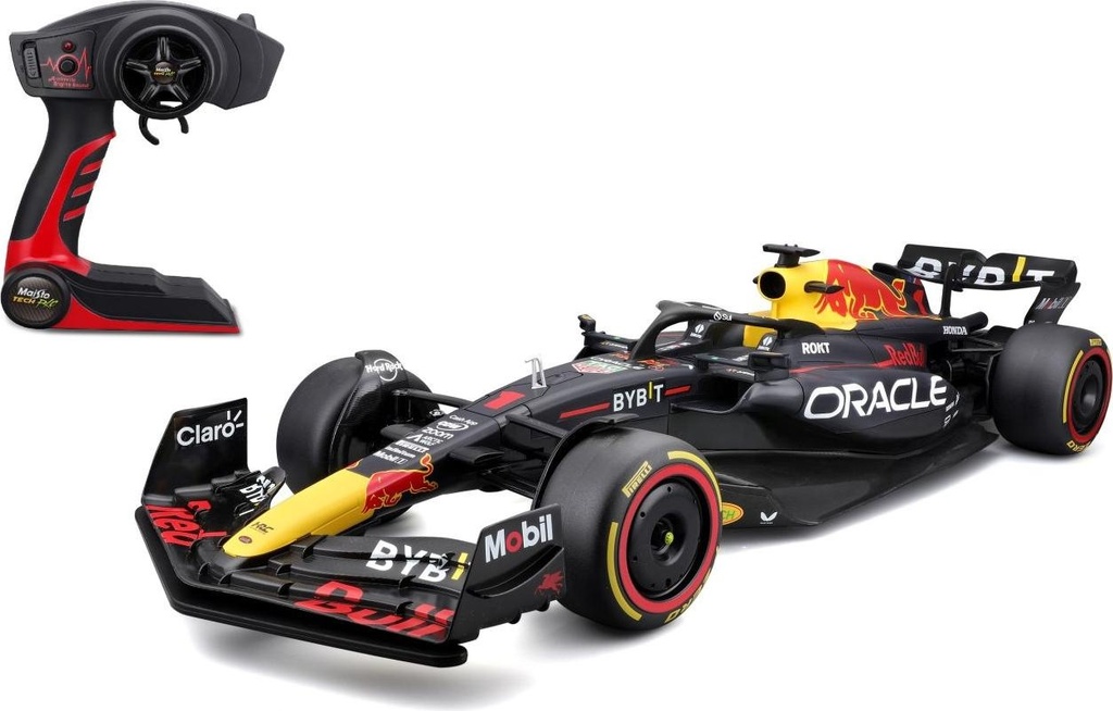 Maisto Tech RC 82772 - Formule 1 Red Bull RB19 - #1 - M. Verstappen - Radiocommandée 2.4 Ghz - Chargeur via USB compris - 1/10