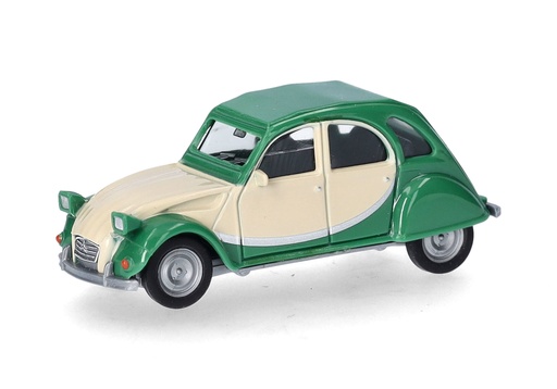 [HER-020817-007] Herpa 020817-007 - Citroën 2 CV - Beige et verte - 1/87