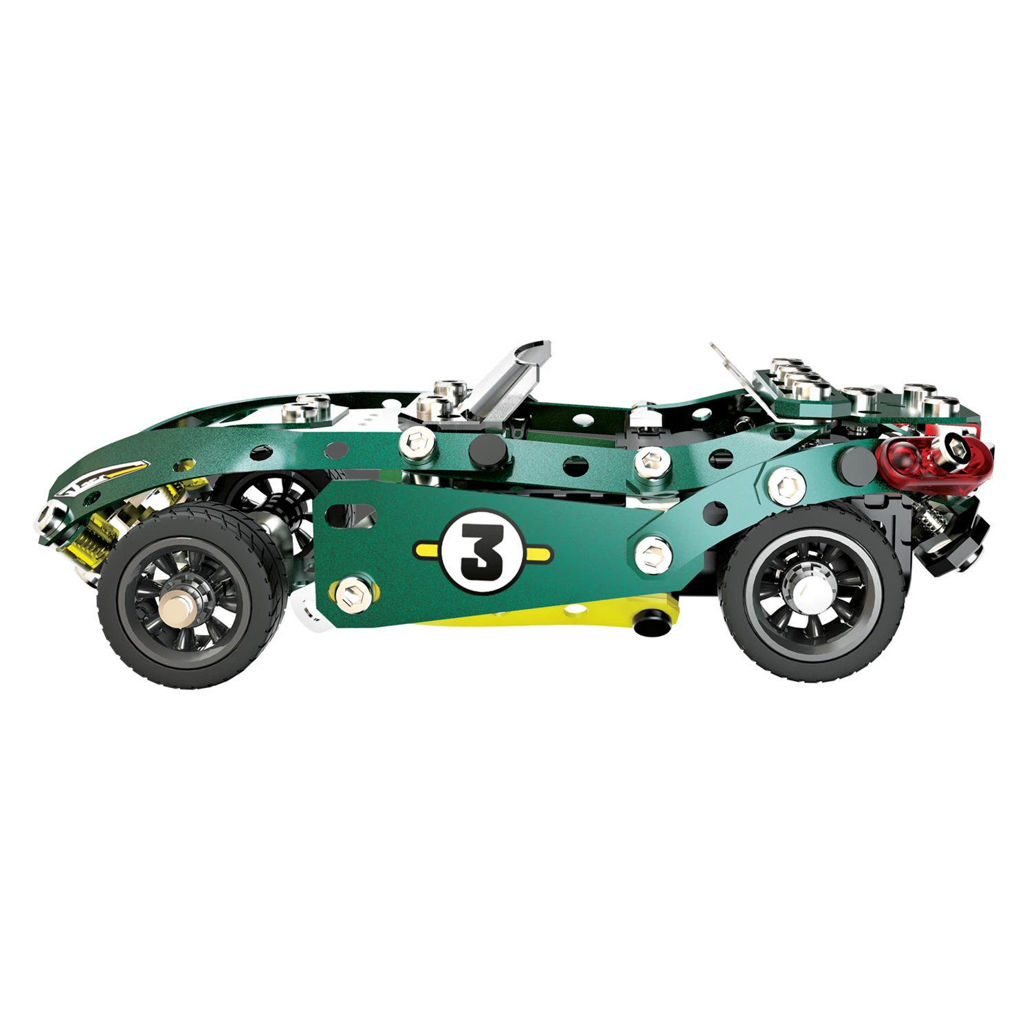 Meccano 52906 - 5 modèles en 1 - "Roadster Pullback" - 174 pièces - Outils inclus