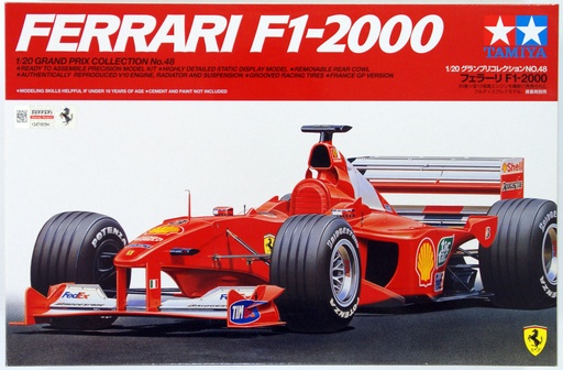 [OKAZ-TAM-20048] Tamiya 20048 - Ferrari F1 - 2000 - M. Schumacher - 1/20 - Emballage légèrement défraîchi (Occasion vérifiée)