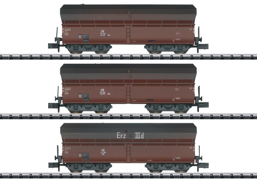 [MIT-18269] MiniTrix 18269 - Coffret de 3 wagons de marchandises «Transport de charbon-coke» - DB - N
