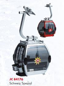 [JC-84176-2] JC - Télécabine Omega IV "Spéciale Suisse" Grise - 1/32