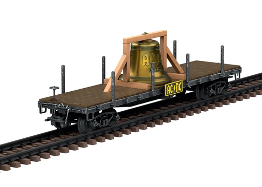 [MAR-46270] Märklin 46270 - AC/DC Black Ice 2008 World Tour - Wagons à ranchers "Hells Bells" - Avec cloche en laiton - Aux couleurs du légendaire groupe de rock AC/DC - Wagon avec effet patiné réalisé à la main - HO