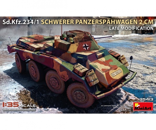 [MIN-35413] MiniArt 35413 - Char Sd.Kfz.234/1 Sw. Pz.Spähwg. 2CM LM - 1/35