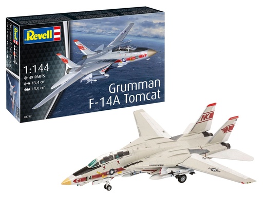 [REV-03782] Revell 03782 - Grumman F-14A Tomcat - 1/144 - 13.4 cm long - 49 pièces
