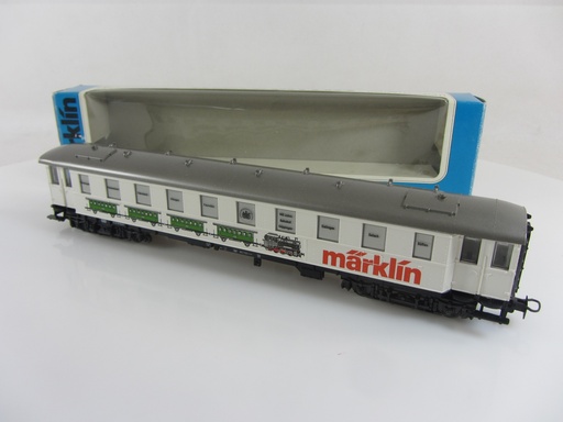 [MAR-4122] Märklin 4122 - Voiture d'exposition "Märklin" - DB - HO (Boitage abîmé) 