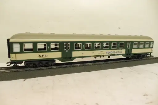 [MAR-4127a] Märklin 4127a - Voiture voyageurs pour train à grande ligne "Rendez-Vous" - 2ème classe - CFL - HO