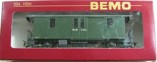 [BEM-3265 112] Bemo 3265 112 - Wagon à Bagages à 2 essieux - Rh B - D 4042 - HOm