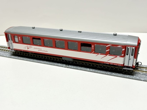 [BEM-3266 254] Bemo 3266 254 - Voiture voyageurs "Matterhorn Gotthardbahn" - 2ème classe - B 4264 - HOm