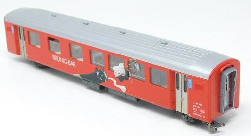[BEM-3278 421] Bemo 3278 421 - Voiture voyageurs "Brünig-Bar" - 2ème  classe - WR 421 - SBB-CFF - HOm