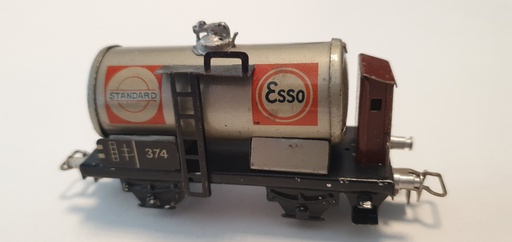 [OKAZ-MAR374/3] Märklin 374/3 - COLLECTOR !! - Wagon citerne Esso-Essolub-Standard - Sans boîtage - HO - (Occasion vérifiée)