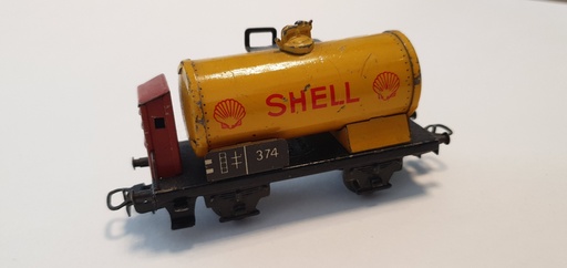 [OKAZ-MAR-374] Märklin 374 - COLLECTOR !! - Wagon citerne Shell - Sans boîtage - HO - (Occasion vérifiée)