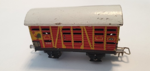 [OKAZ-MAR-386/2] Märklin 386/2 - COLLECTOR !! - Wagon de transport de volaille - Sans boîtage - HO - (Occasion vérifiée)