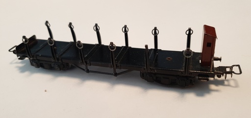 [OKAZ-MAR-392] Märklin 392 - COLLECTOR !! - Wagon plat à ranchers - Sans boîtage - HO - (Occasion vérifiée)