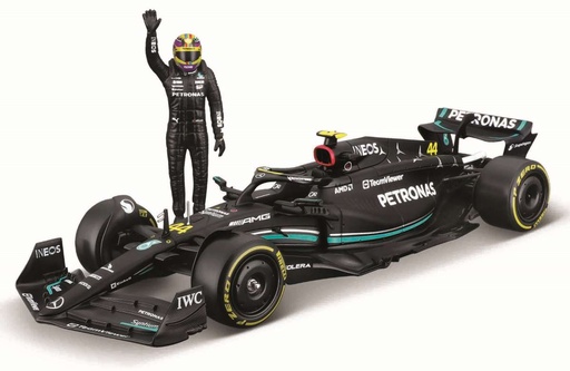 [BUR-182037-44] Burago - Mercedes-AMG F1 W14 E Perf - 2023 - avec figurine - #44 - L. Hamilton - 1/24