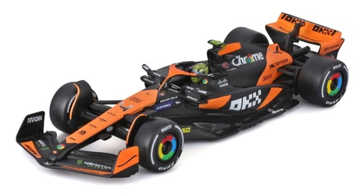[BUR-1838215-4] Burago - McLaren F1 Team MCL38 - Miami Grand Prix 2024 - #4 - L. Norris - 1/43